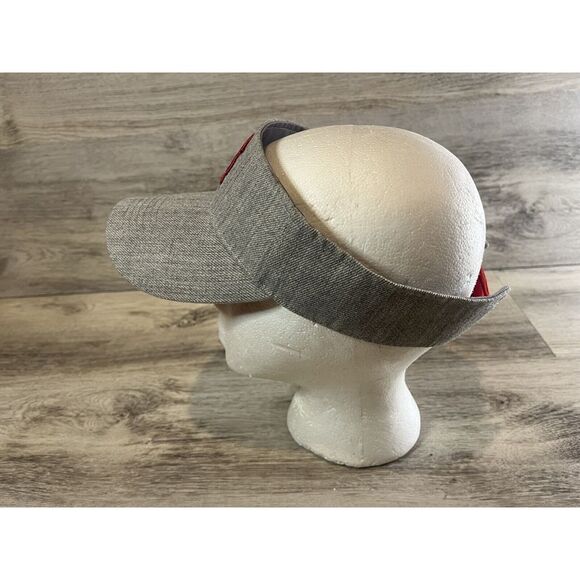 ST. LOUIS CARDINALS Adult Visor Cap Hat Sun Shield Adjustable Gray CARDS Game - Picture 2 of 6